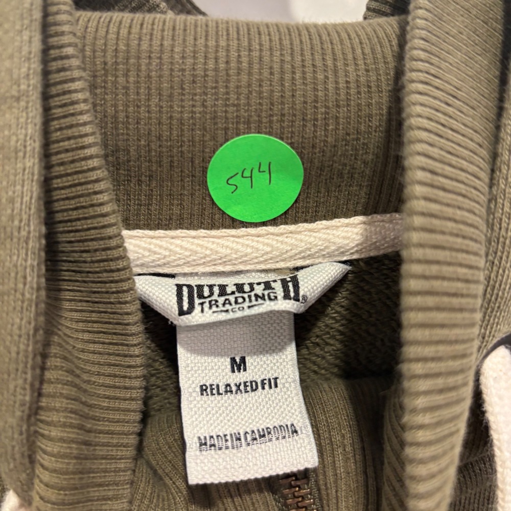 Duluth Trading Co Olive Green Full-Zip Hoodie - Picture 2 of 6
